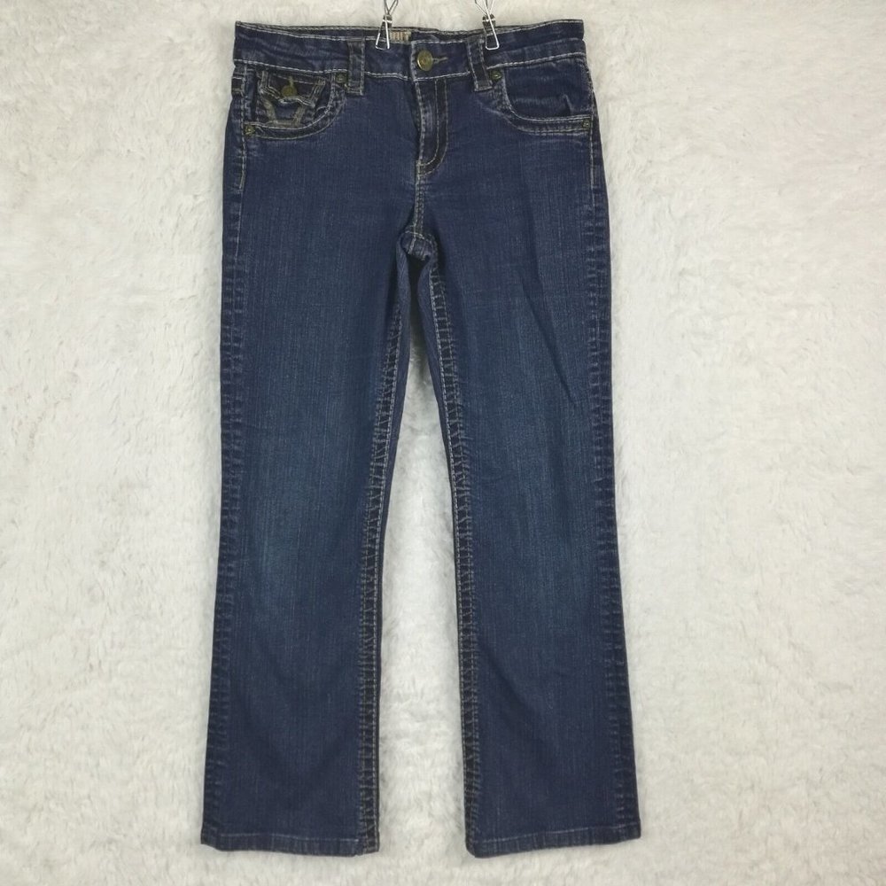 Kut From The Kloth Womens Jeans Boot Cut Blue Denim Medium Wash Stretch 6